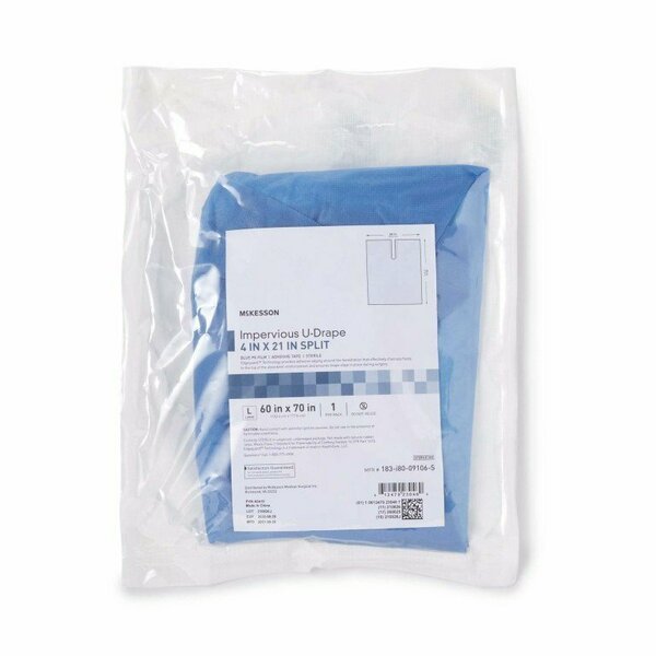 Mckesson Sterile Impervious Orthopedic U-Drape, 60 W x 70 L Inch 183-I80-09106-S